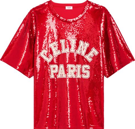 celine t shirt red|celine shirt heren.